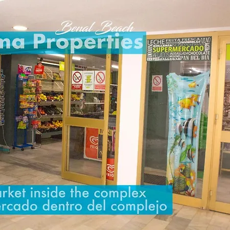 Apartamento Benal Suite, Estudio Con Parque Acuático Y Vistas Al Mar. *